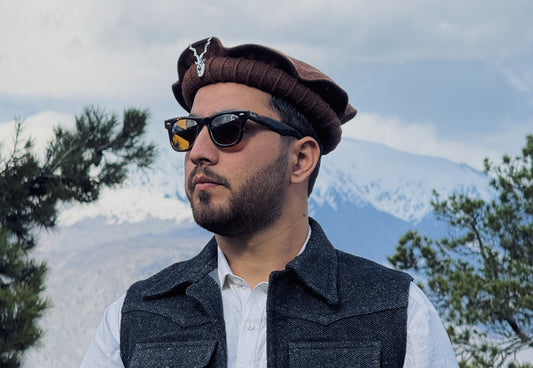 Chitrali Cap 'Phakol' with Markhoor Lapel Pin